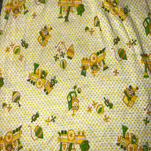 Vintage Carter's Layette Gown Sleepers yellow and green jack in box, train, toy - Picture 5 of 7